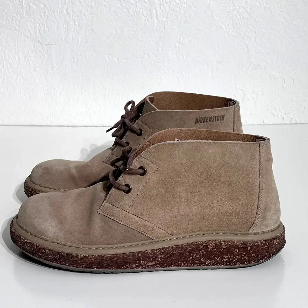 Birkenstock Milton Taupe Suede Chukka Desert Boots Men's 11